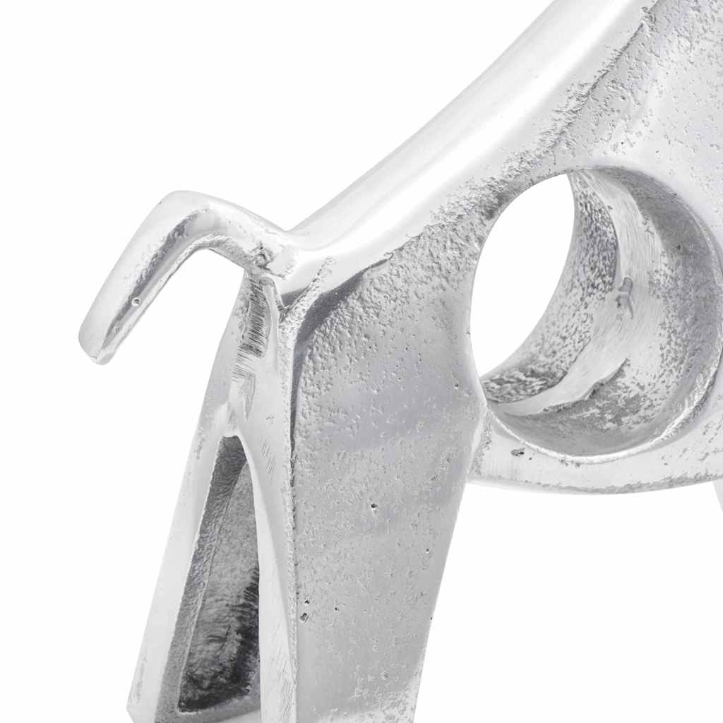 Bull Sculpture Silver 22 x 9.5 x 34 cm Aluminium